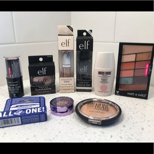 BNIB & Lightly Used Makeup: Wet n Wild/ELF Bundle